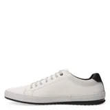 Zapatos casuales Freeway de cuero color tostado, con diseño de cordones, punta ovalada y suela de goma blanca con base en tono caramelo.