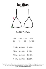 Conjunto de bikini con corpiño triangular con estampado de hojas en tonos verde, naranja, azul y blanco, con tirantes finos y bombacha con lazos laterales con el mismo estampado.