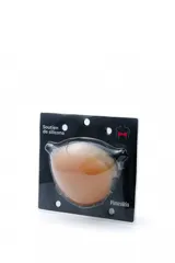 Soutien adhesivo de silicona color piel, con cierre delantero.