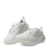 Championes de running Under Armour modelo Assert 11, color blanco, con diseño de malla transpirable y refuerzos sintéticos. Presenta el logo de la marca en el lateral y suela con tecnología de amortiguación.