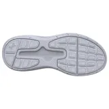 Championes de running Under Armour Phade RN 3, color negro con suela blanca. Presentan una parte superior de malla transpirable con el logo de la marca en contraste y entresuela de amortiguación EVA.