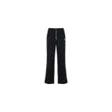 Pantalón de jogging negro de corte acampanado, con cintura elástica con cordón ajustable, líneas en los laterales y detalle de bordado con el logo de la marca.