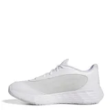 Championes deportivos Adidas modelo Gamechaser, color blanco con detalles en tono metálico. Presentan un diseño con malla transpirable, refuerzos sintéticos y suela con tecnología de amortiguación.