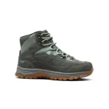 Bota de trekking Hi-Tec modelo Cailin, confeccionada en gamuza color marrón con paneles acolchados en gris. Cuenta con cordones reforzados, suela dentada para mayor tracción y tecnología Memory Foam en la plantilla para mayor confort.