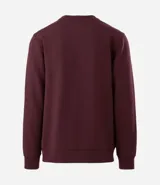 Buzo deportivo color verde claro, de manga larga y cuello redondo. Confeccionado en tejido de poliéster, viscosa y elastano.