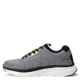 Championes deportivos Push de color negro, confeccionados en tejido de malla transpirable con detalles en gris. Presentan cierre mediante cordones, suela con amortiguación y logo de la marca en el lateral y la lengüeta.