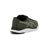 Championes Asics modelo Streetwise, de color verde con detalles plateados y suela blanca.