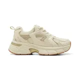 Championes deportivos American Sport modelo Amanda de estilo chunky, color beige con detalles en tonos más oscuros y suela marrón.