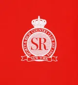 Campera hoodie roja con cierre frontal, bolsillos tipo canguro y logo estampado en el pecho.