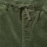 Pantalon de pana Katin modelo Pipeline, color verde oliva, de corte recto y diseño clásico con bolsillos laterales y traseros.