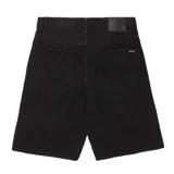 Bermuda de jean Volcom modelo Billow Denim Short, color negro, de corte holgado y diseño clásico con bolsillos frontales y traseros.