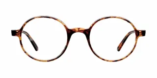 Lentes blueblocker con armazón redondo de acetato con patrón carey, diseñados para filtrar la luz azul de pantallas y protección UV400.