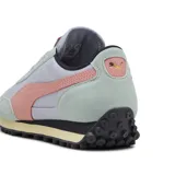 Championes Puma Easy Rider Weathered, color lila con detalles en verde agua y rosa coral.
