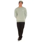 Buzo verde oliva de cuello redondo, marca Maui and Sons, modelo Live In The Walley. Confeccionado en 80% algodón y 20% poliéster con interior tipo fleece y logo estampado en el pecho.