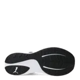 Championes de running Puma Skyrocket Lite 2, color negro con entresuela blanca. Presentan capellada de malla textil transpirable, cierre con cordones y suela de goma para tracción urbana. Incorporan tecnología PUMALITE para amortiguación reactiva y plantilla SOFTFOAM+ para mayor confort.