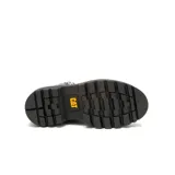 Botas de cuero negro Caterpillar modelo Colorado Max Chelsea, con plataforma chunky, suela dentada de goma y cierre lateral metálico.