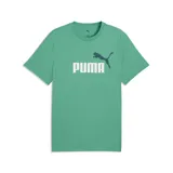 Remera de algodón verde con cuello redondo y manga corta. Presenta el logo de la marca estampado en el frente en color blanco.