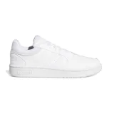 Zapatillas Adidas Hoops 3.0 de estilo urbano, color blanco, con exterior de cuero sintético, forro textil, plantilla de EVA y suela de goma.