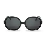 Lentes de sol Mr Boho modelo Zicatela, con armazón ovalado de acetato negro brillante y cristales oscuros.