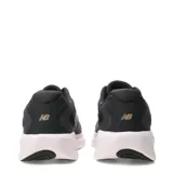 Championes de running New Balance 680 V9 para mujer, en color gris oscuro con la característica 'N' en los laterales bordeada en rosado y entresuela blanca.
