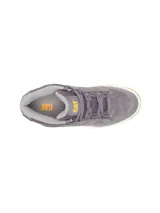 Championes Caterpillar Theorem Shootie para hombre, de color gris, con diseño urbano inspirado en los años 90. Confeccionados con ante y detalles revestidos, cuentan con una entresuela de EVA acolchada y suela de goma con tracción.
