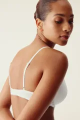 Pack de dos soutiens con aros, confeccionados en microfibra lisa con detalles de encaje en el borde de las copas. Cuentan con copas acolchadas, breteles ajustables y cierre de corchetes en la espalda.