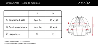 Blusa negra traslúcida con mangas largas abullonadas y detalle de encaje floral en el frente.