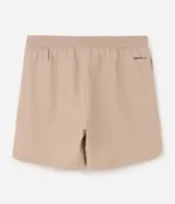 Bermuda deportiva Get Over de corte corto para hombre, color beige, con cintura elástica ajustable con cordón y bolsillos laterales.