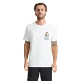 Remera Roark modelo Enjoy, color blanco, de manga corta y cuello redondo, con pequeño estampado gráfico en el pecho.