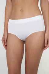 Culotte negro de microfibra sin costuras, tiro bajo.