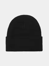 Gorro tipo beanie Carhartt WIP modelo Chase Beanie, color verde militar, confeccionado en tejido de canalé elástico con el logo bordado en la parte frontal.