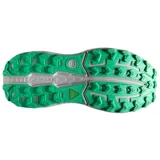 Championes de trail running Brooks Caldera 7 para hombre, color amarillo con detalles en negro, gris y verde.