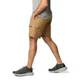 Short cargo Columbia para hombre, color marrón, con bolsillos laterales tipo cargo, bolsillos para las manos y bolsillos posteriores. Confeccionado en tejido elástico en dos direcciones con tecnología Omni-Shade UPF 50.