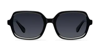 Lentes de sol con montura oversized de forma cuadrada y cantos suavizados. Cuentan con lentes polarizadas de color negro y protección UV400.