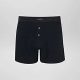 Pack de tres boxers de algodón en color blanco, negro y gris. Todos los boxers tienen cintura elástica negra con la marca "Underwear Collection" en blanco.