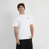 Remera O'Neill de manga corta y cuello redondo en color blanco, con pequeño estampado frontal en el pecho.