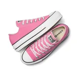 Zapatillas Converse Chuck Taylor All Star Lift Platform de lona color rosa con plataforma blanca y detalles en negro.
