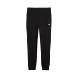 Pantalón de jogging Puma modelo Ess Sweatpants TR, color negro con el logo de la marca bordado en blanco en la pierna izquierda. Cuenta con cintura elástica y puños en los tobillos.
