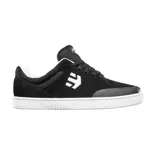 Championes Etnies Marana negros con logo blanco en el lateral y suela blanca.