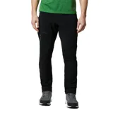 Pantalón de senderismo Columbia para hombre, color negro, con tecnología repelente al agua Omni-SHIELD. Presenta tejido elástico en cuatro direcciones, pernera recta, cinturón integrado, bolsillos laterales con cremallera y bolsillo cargo de seguridad con cremallera.
