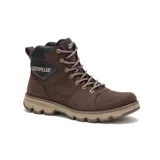 Bota Caterpillar Meridian WP color café, impermeable, con capellada de cuero tipo nubuck, forro interno de nylon respirable y tecnología probiótica CLEANSPORT NXT para control de olor. Cuenta con mediasuela DuoFuse y suela de goma City Grip.