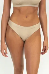 Pack de dos colaless color beige de tejido acanalado.