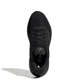 Championes Adidas Response Runner 2, totalmente negros con amortiguación Cloudfoam y capellada de malla transpirable, diseñados para running y uso diario.