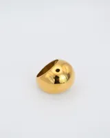 Anillo chunky dorado de acero quirúrgico hipoalergénico.