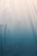 Short de baño con degradé de color beige a azul, con cintura elástica y cordón ajustable. Tiene protección UV50, logo de la marca, dos bolsillos laterales y uno trasero con cierre.