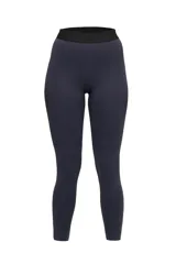 Calza larga de tiro alto color azul marino, con cintura elástica de 4cm con logo en bajo relieve.