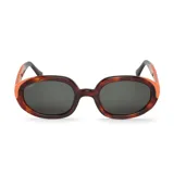 Lentes de sol Mr Boho modelo Jarana, con armazón ovalado carey y detalles en color naranja, con cristales oscuros.