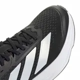 Championes de running Adidas Duramo Sl 2 W para mujer, de color negro con las tres tiras características en tono plateado y entresuela blanca. Confeccionados con exterior de malla técnica transpirable y suela de gran amortiguación.