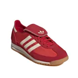 Championes Adidas SL 72 OG LT de color rojo con detalles en blanco, confeccionados con superposiciones de gamuza, base de nailon y suela dentada de goma.