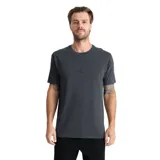 Remera de manga corta de algodón en color gris oscuro, con cuello redondo y pequeño bordado frontal de la marca Roark en el pecho.